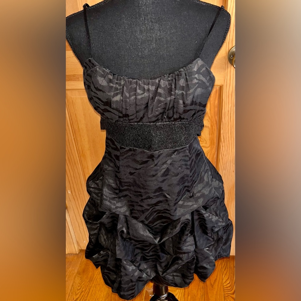 Ruby Rox Y2k Black Snakeskin Bubble Mini Dress Se… - image 7